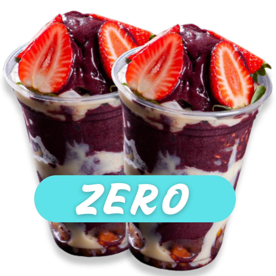 2 Copos de Açaí 500ml Zero