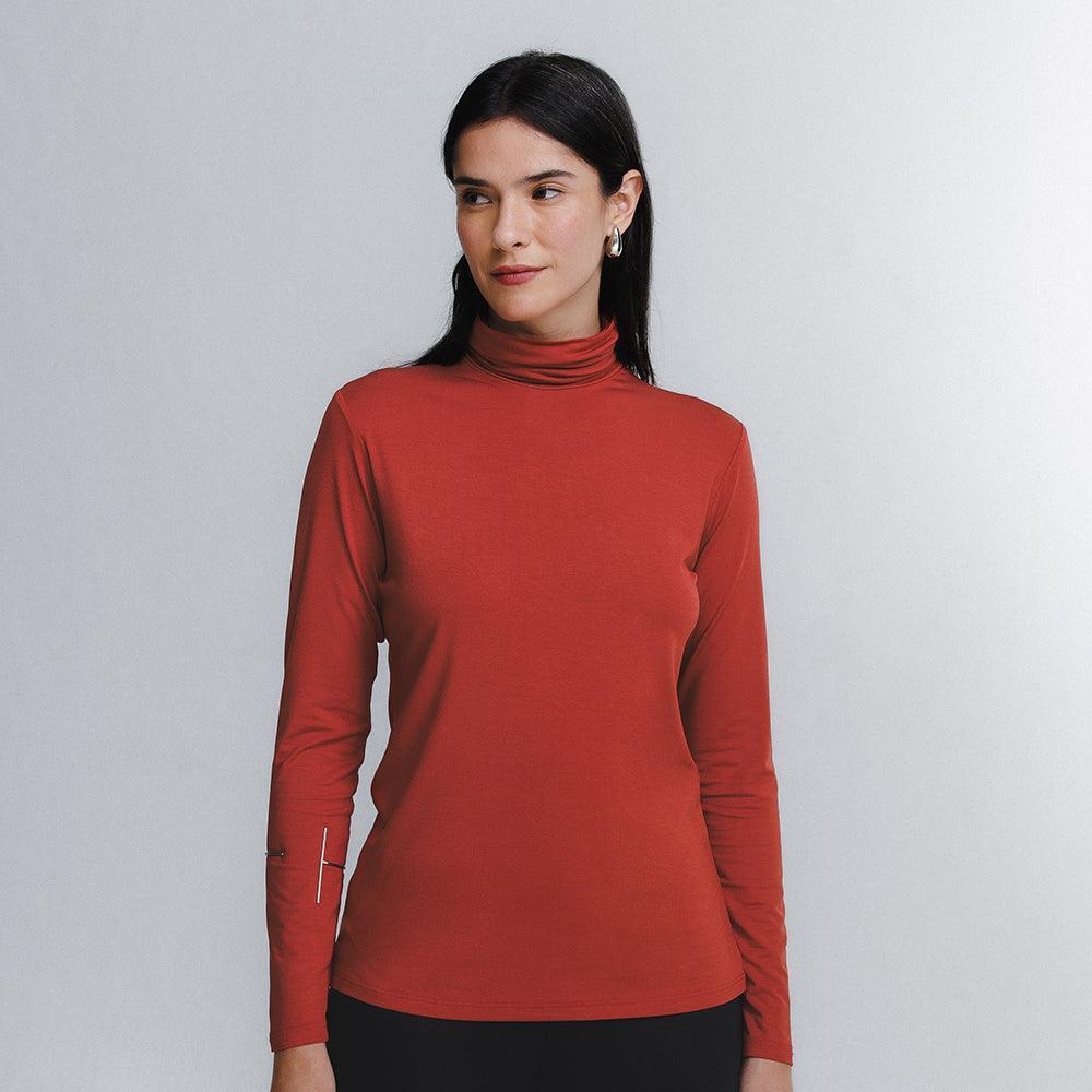 Tech T-Shirt® Gola Alta Manga Longa Feminina