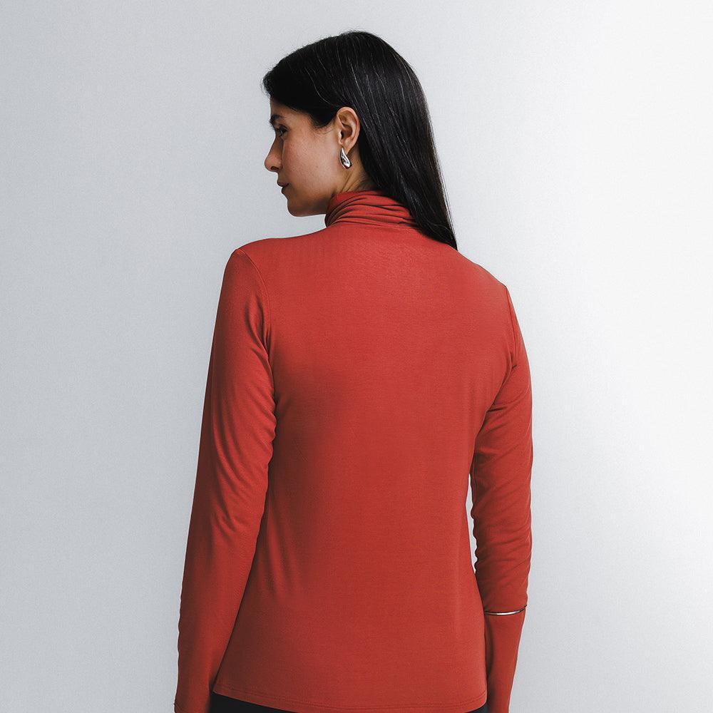 Tech T-Shirt® Gola Alta Manga Longa Feminina