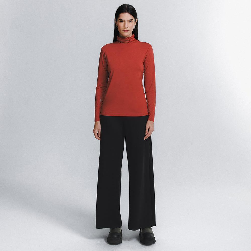 Tech T-Shirt® Gola Alta Manga Longa Feminina