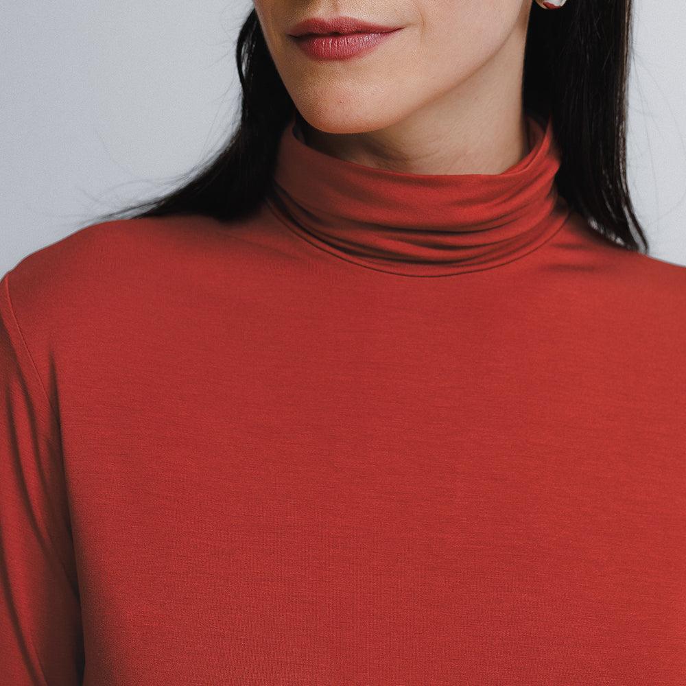 Tech T-Shirt® Gola Alta Manga Longa Feminina