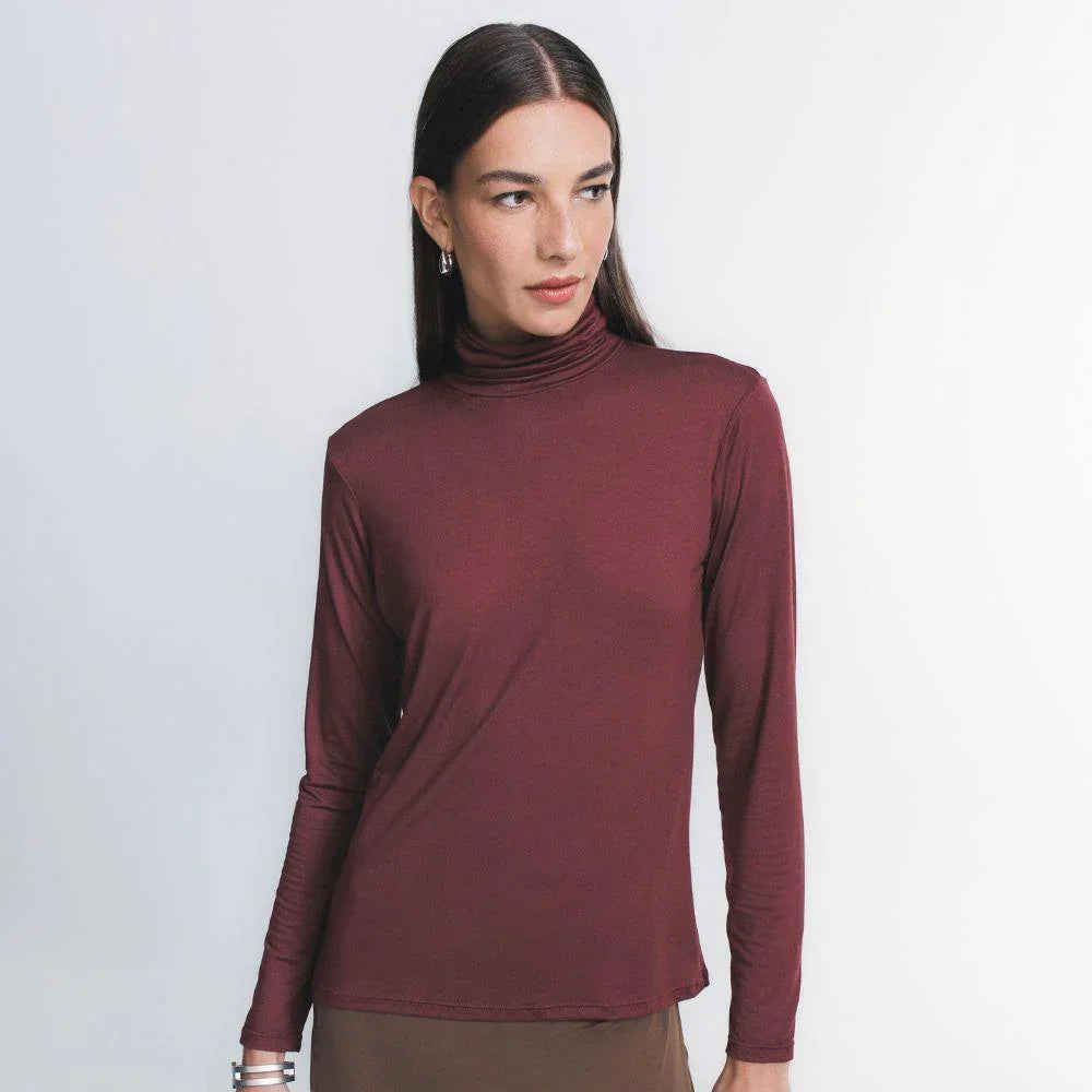 Tech T-Shirt® Gola Alta Manga Longa Feminina